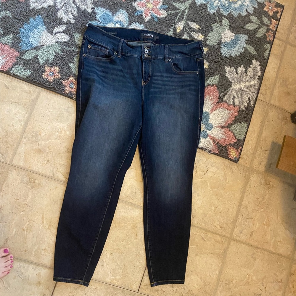 Torrid Skinnies/Jeggings, dark wash